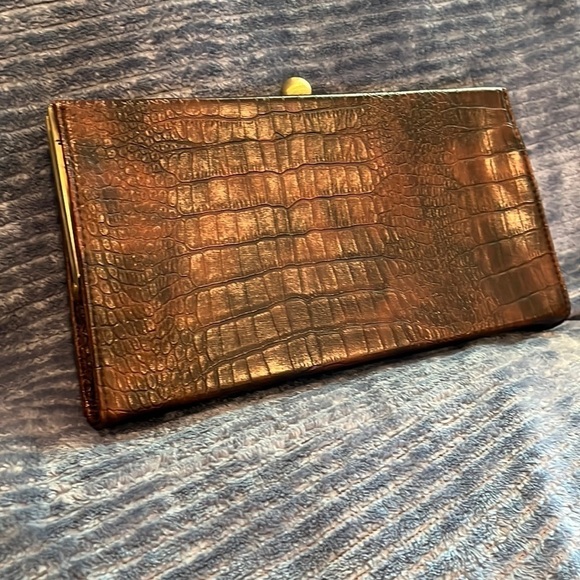 Forever 21 Handbags - Forever 21 Brown Vegan Leather Clutch with chain. Excellent used condition.